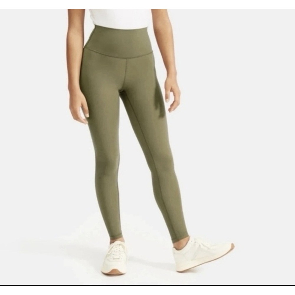 EVERLANE ReNew Ankle The Performance Legging Lichen Green Pull On Womens Size XL